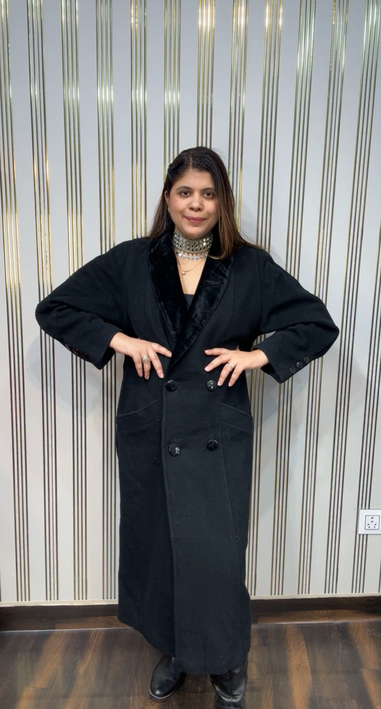 Velvet Collar Winter  Coat