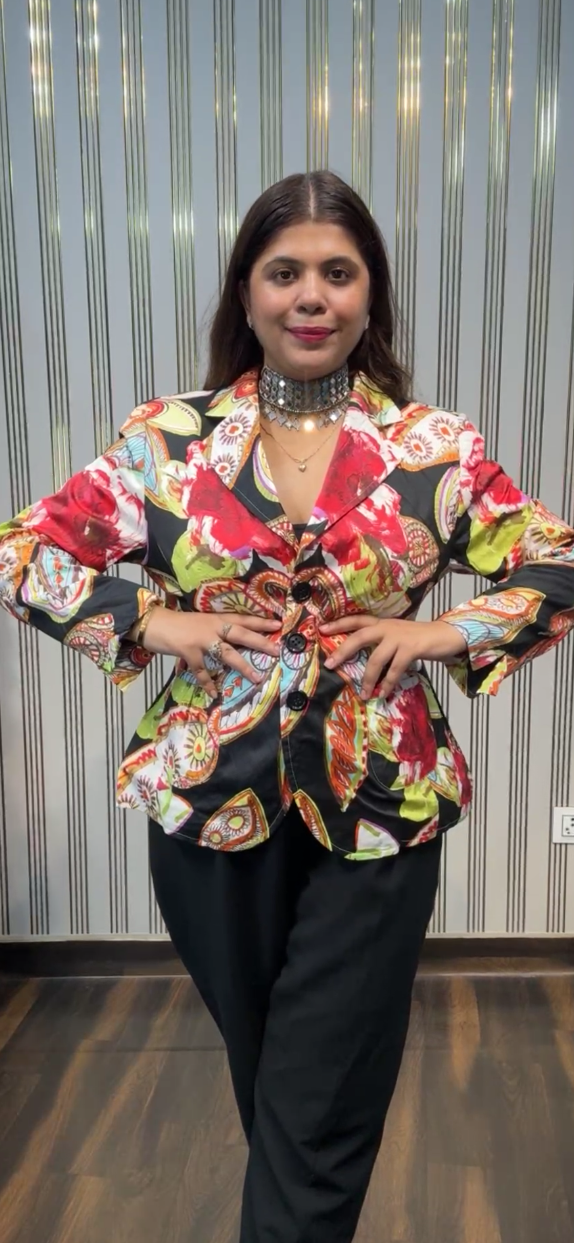 Printed Blazer