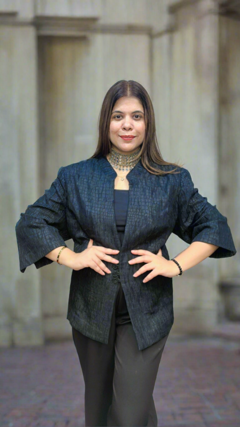 Rayon Matty Button blazer