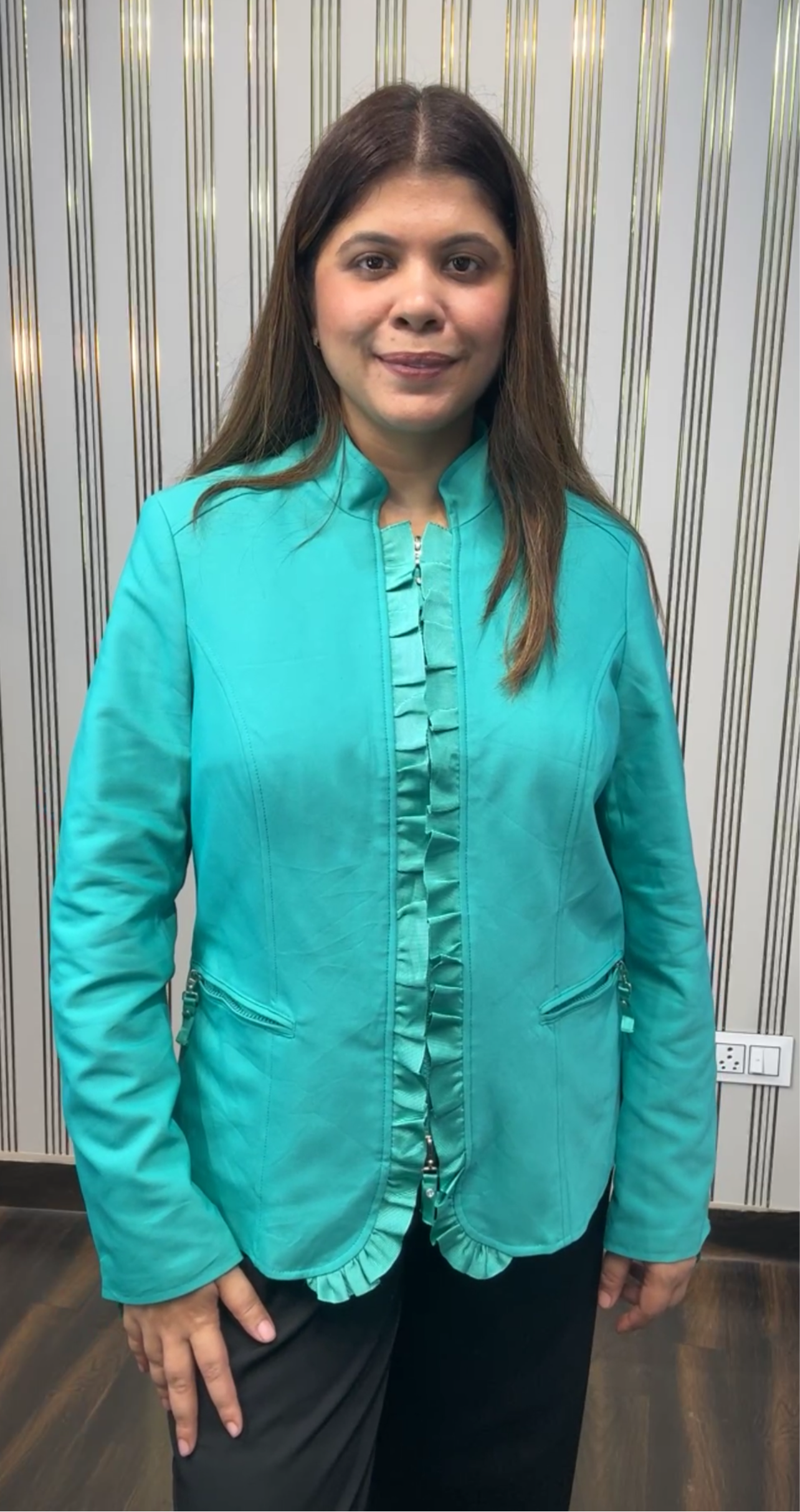 Zipper Summer Blazer Jacket