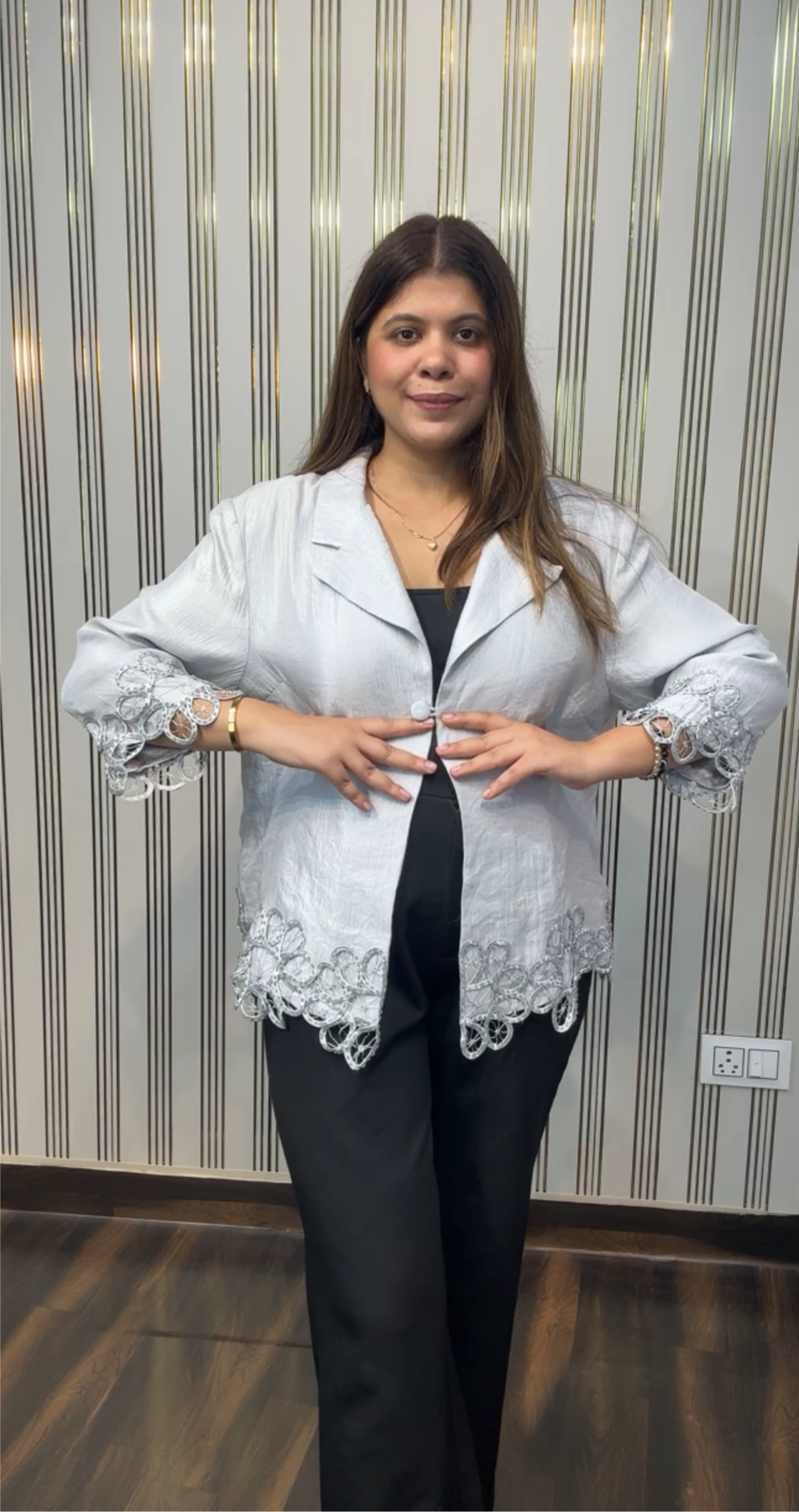 Designer Silk Blazer