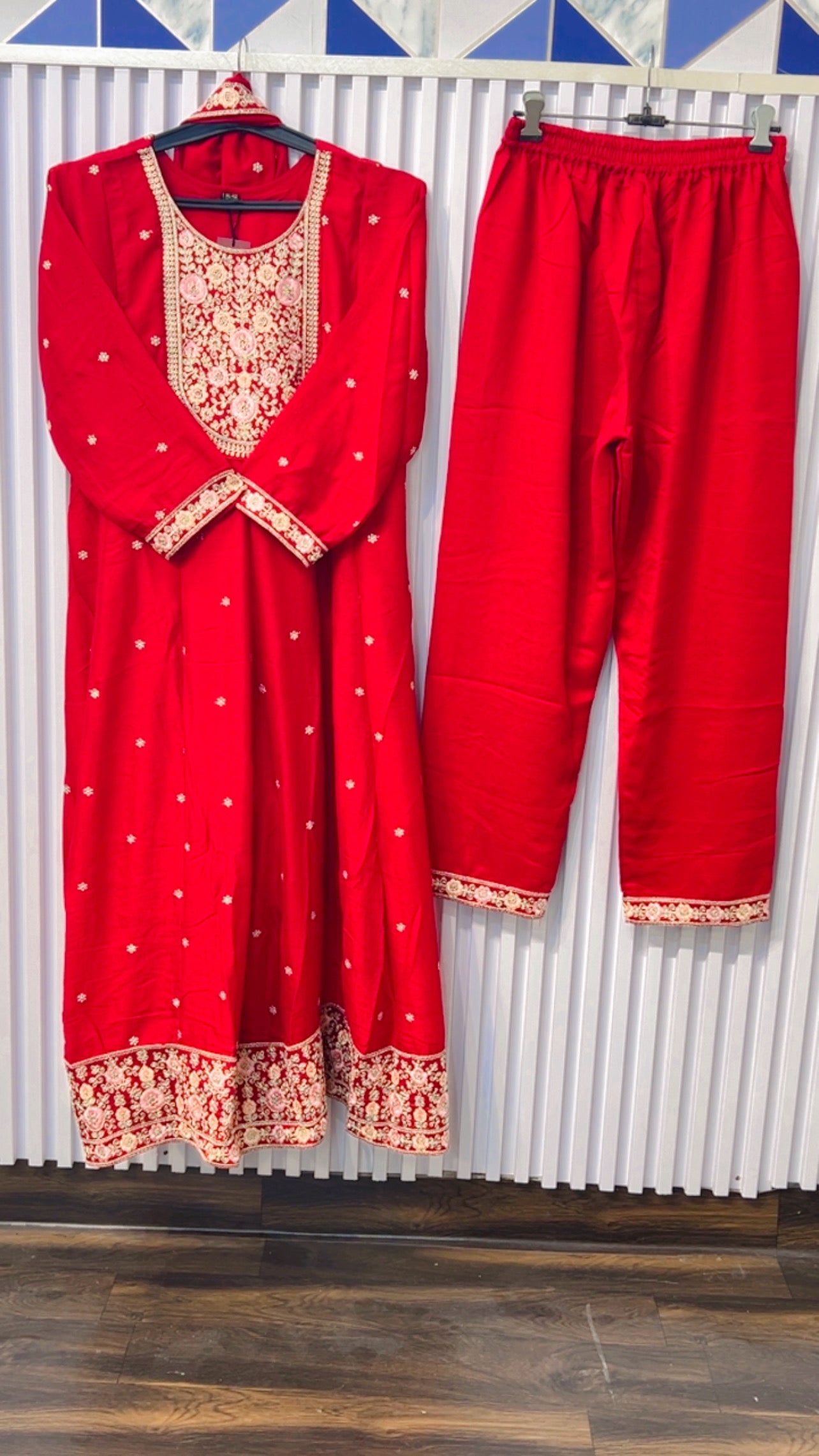 Red Anarkali Suit