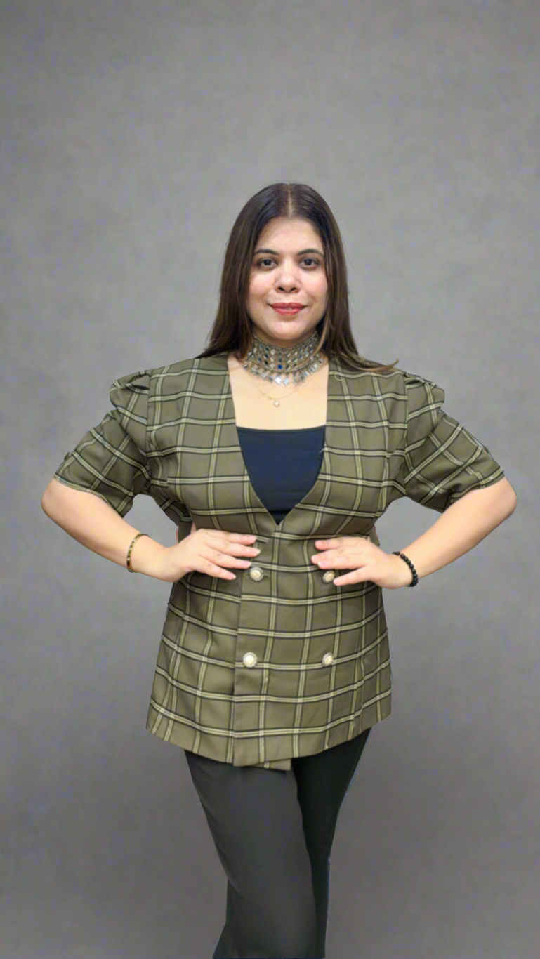 Greek style business blazer