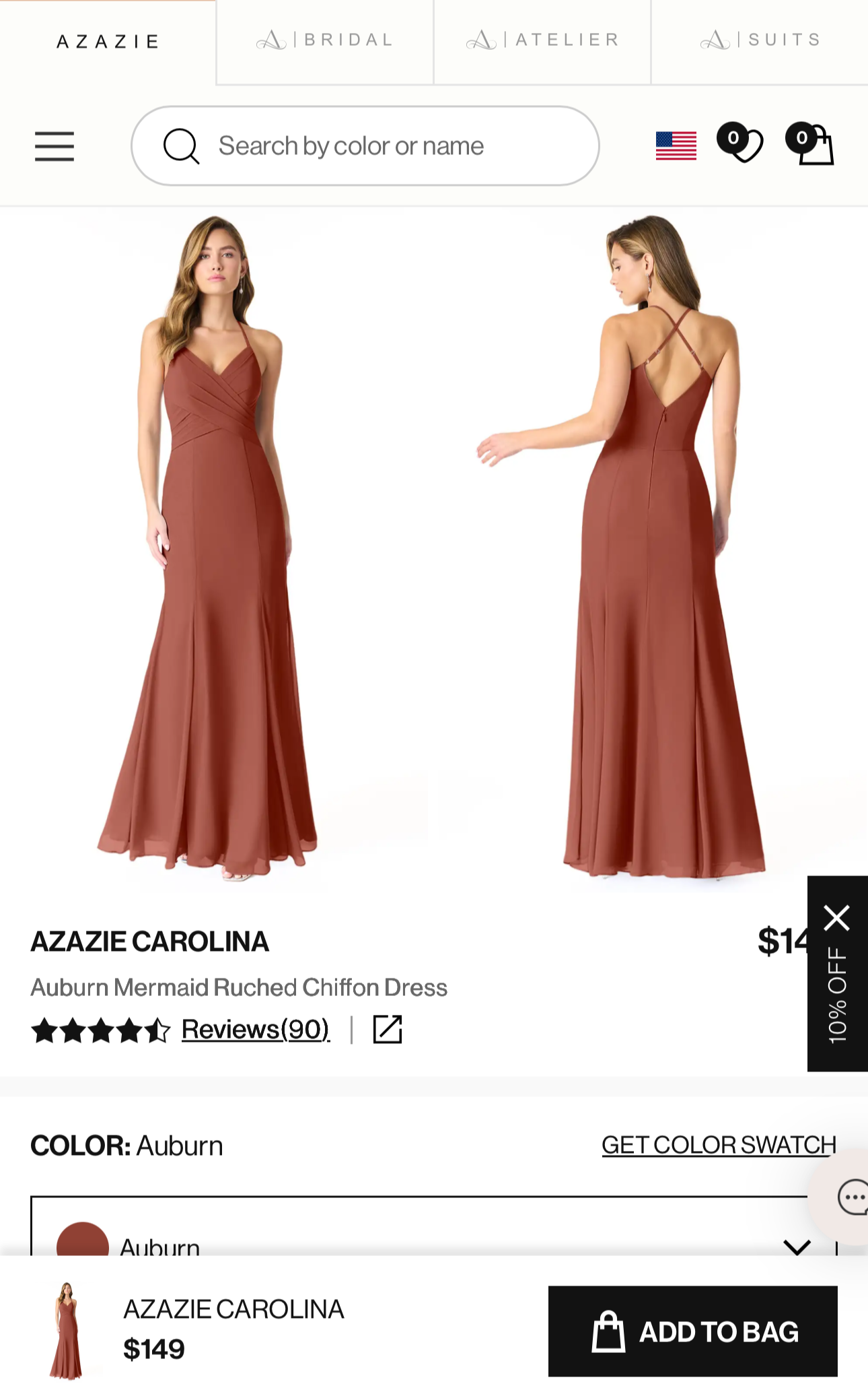 Azazie Dress