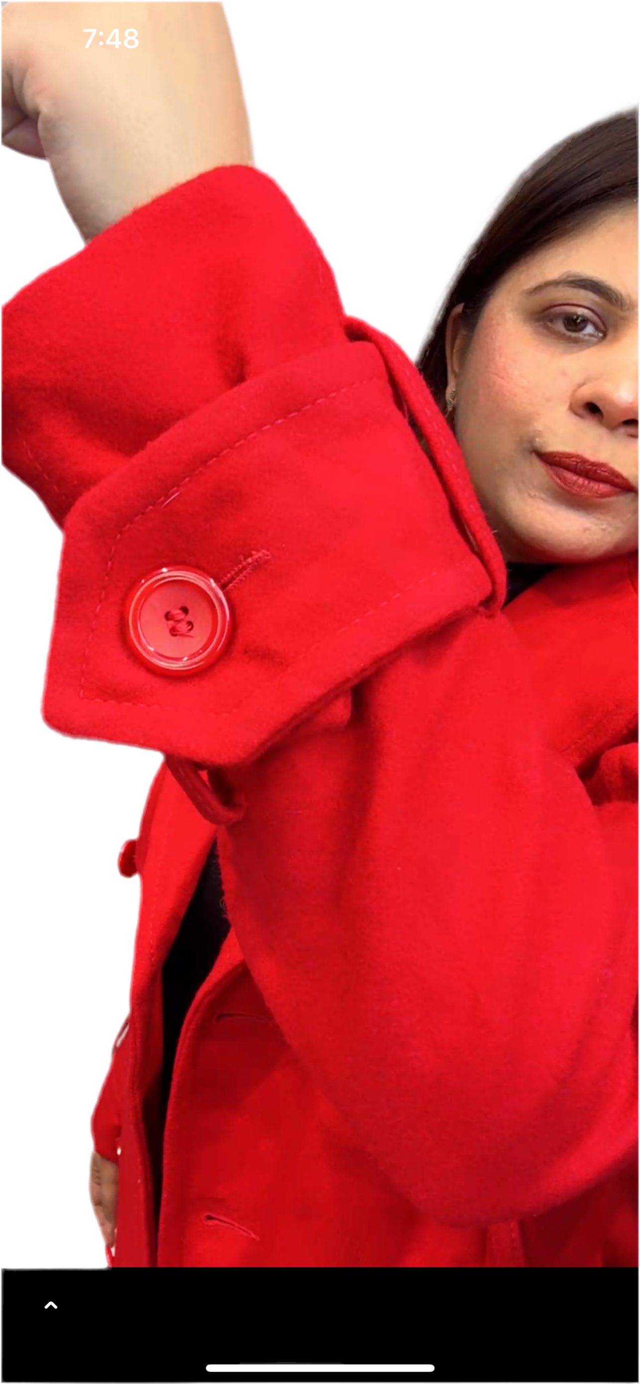 Winter Wool Red Coat