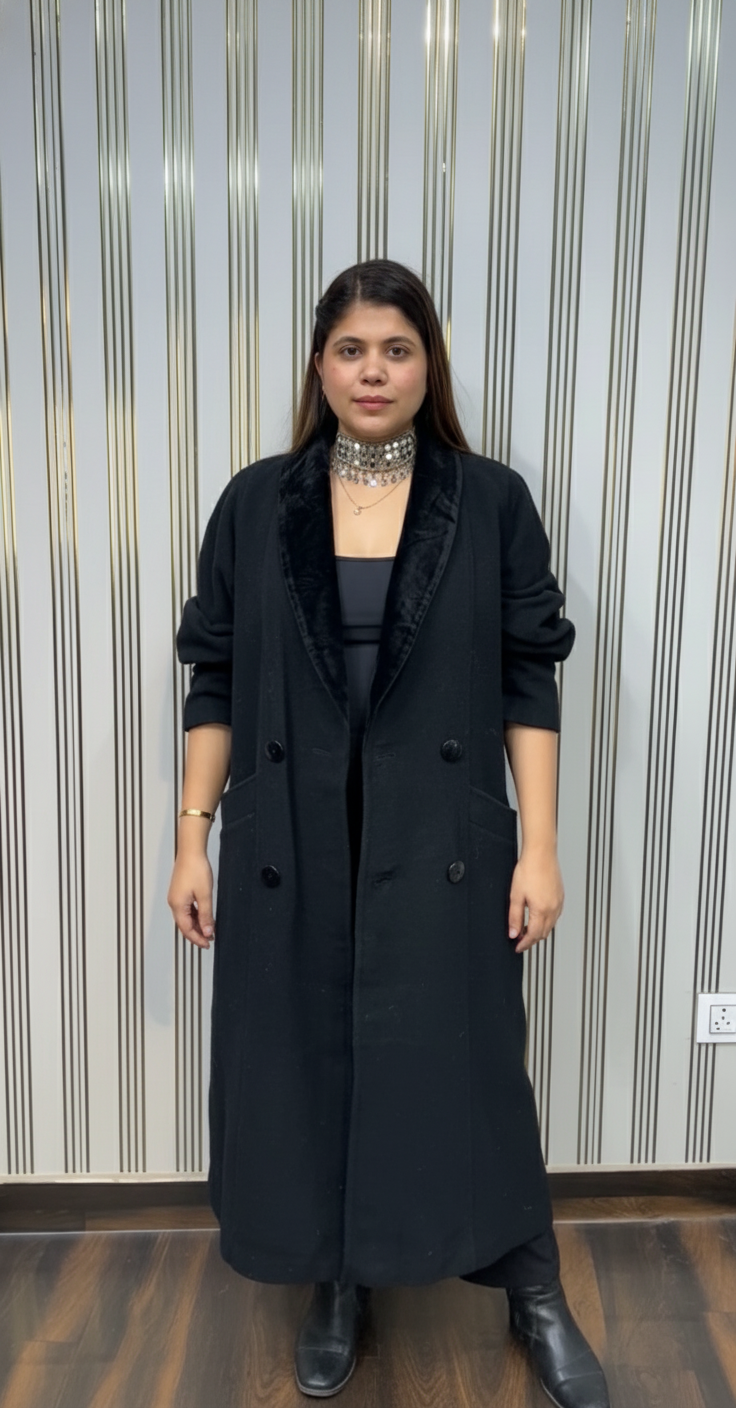 Velvet Collar Winter  Coat