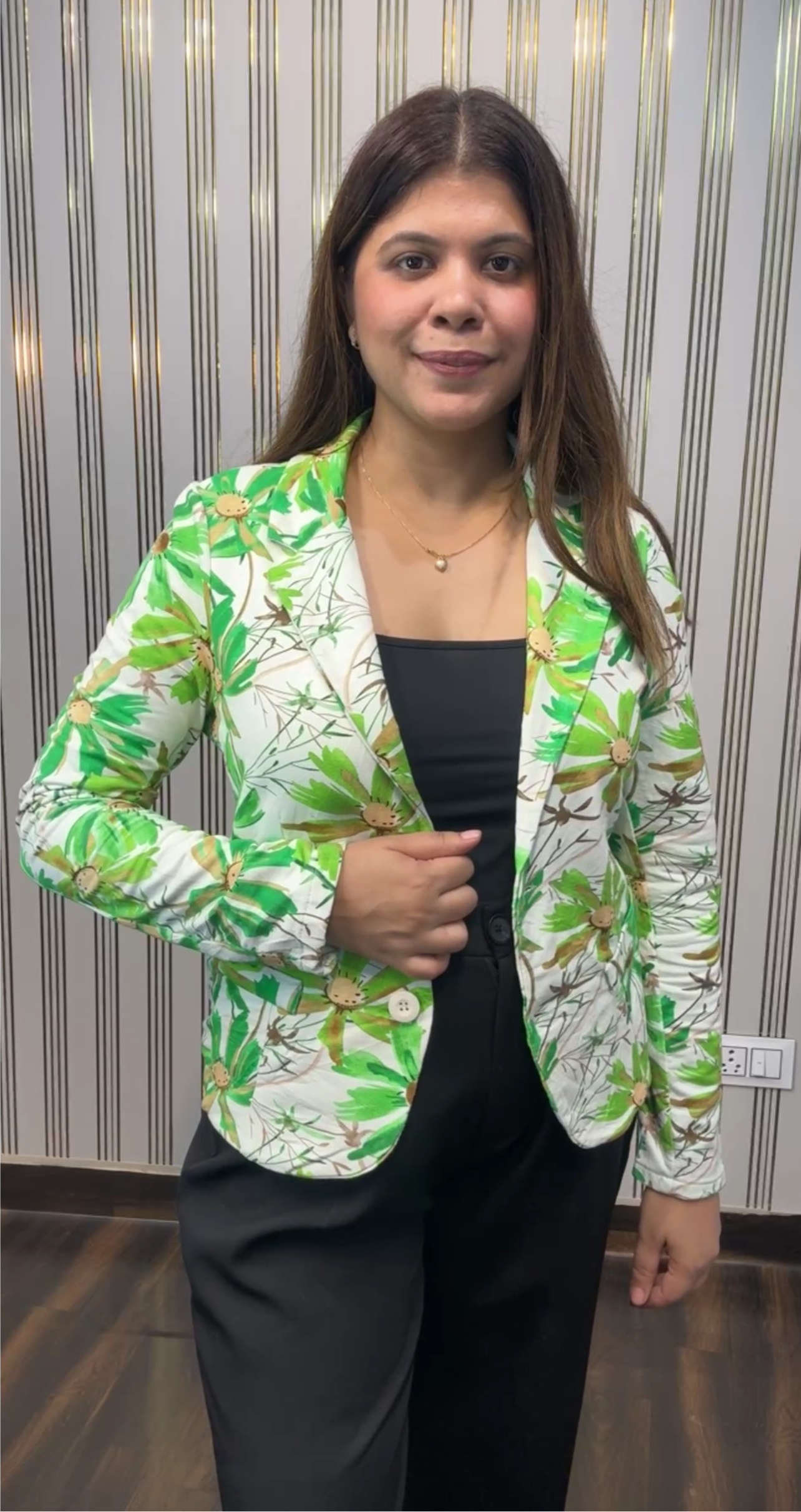 Printed Blazer
