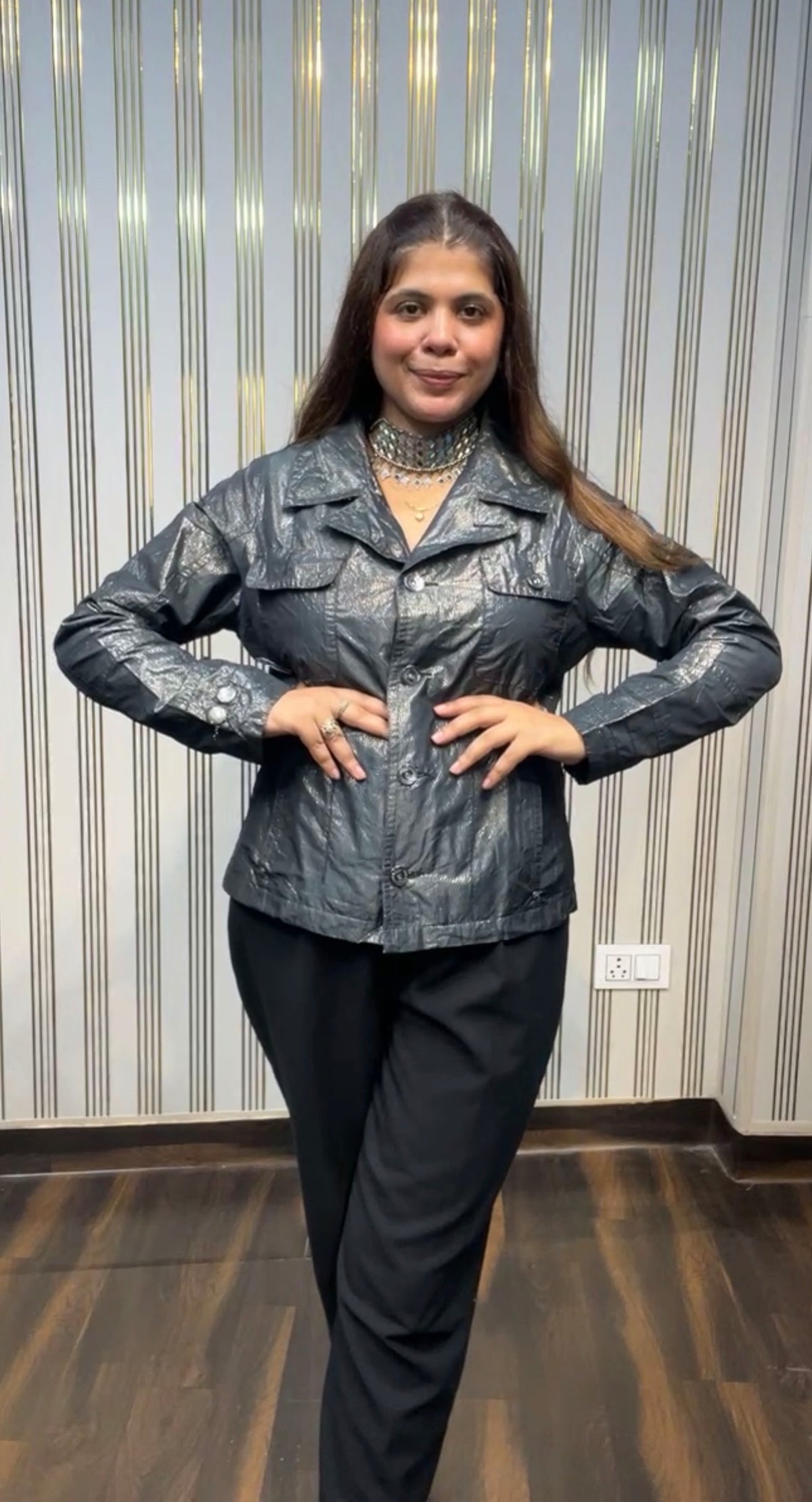 Size M - L , Silk Jacket