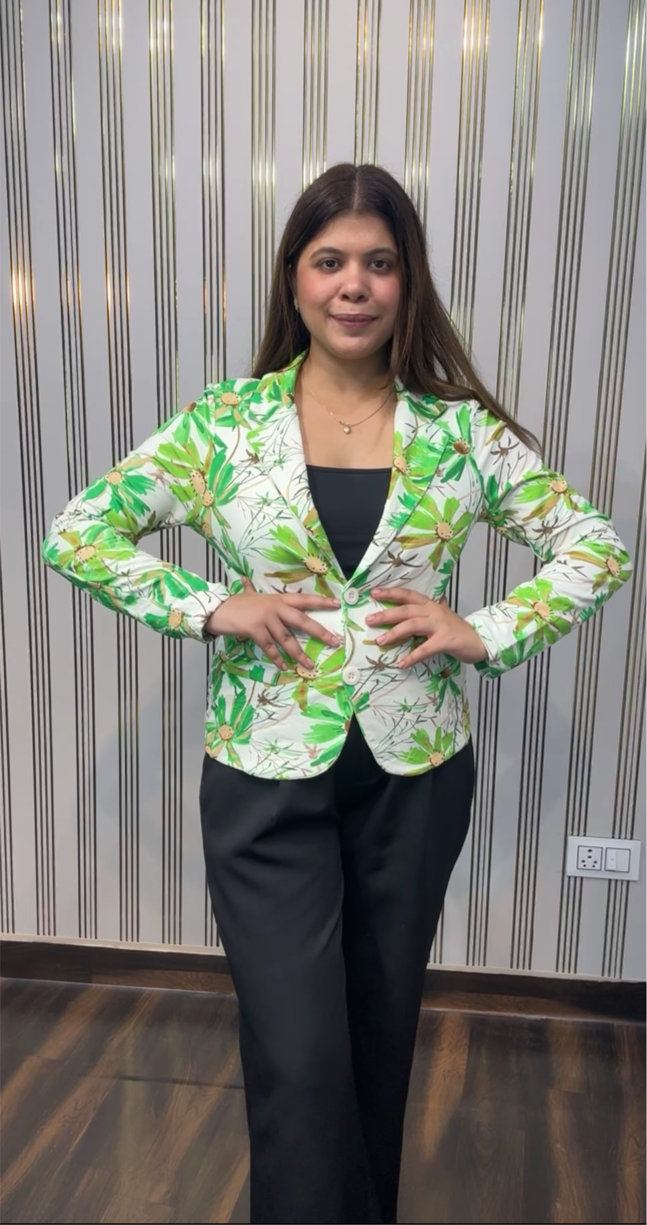 Printed Blazer