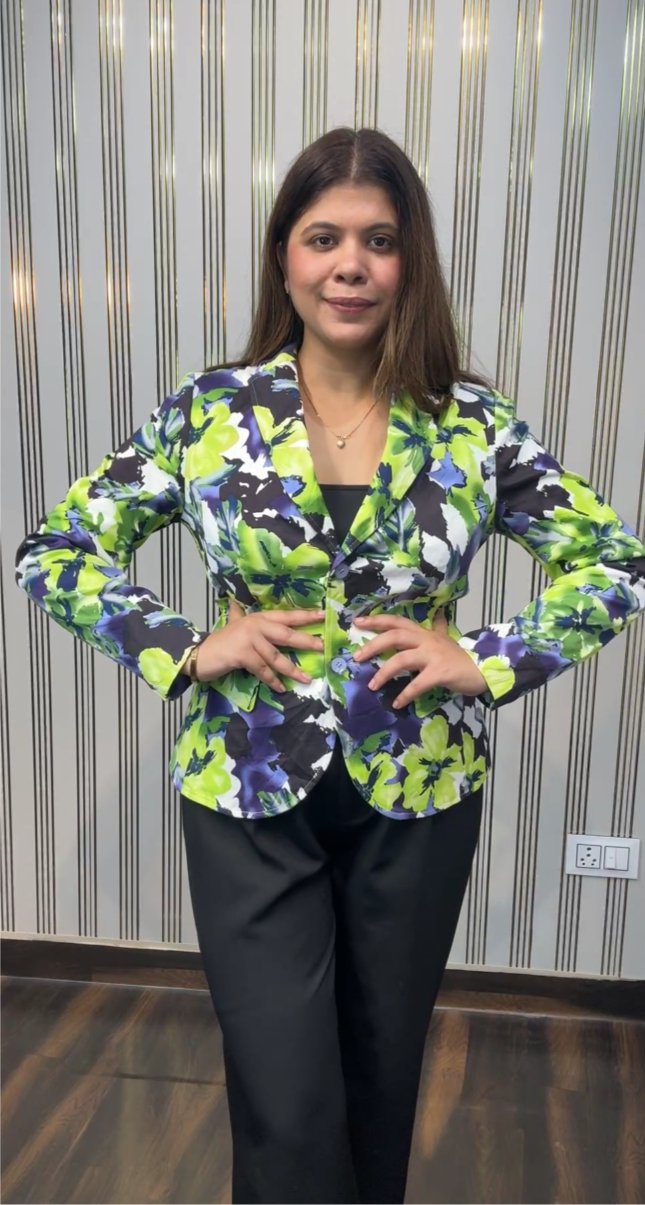 Printed Blazer