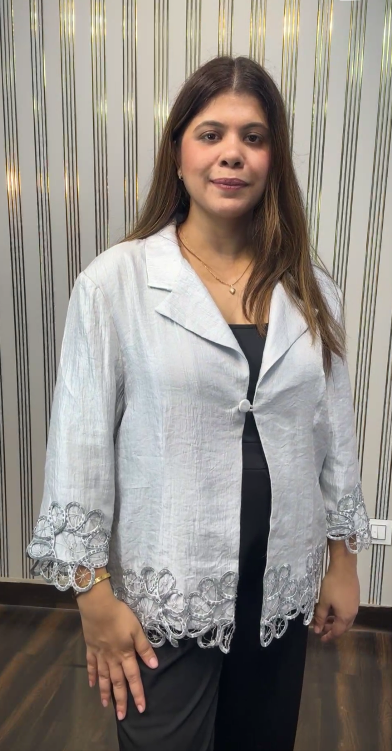 Designer Silk Blazer