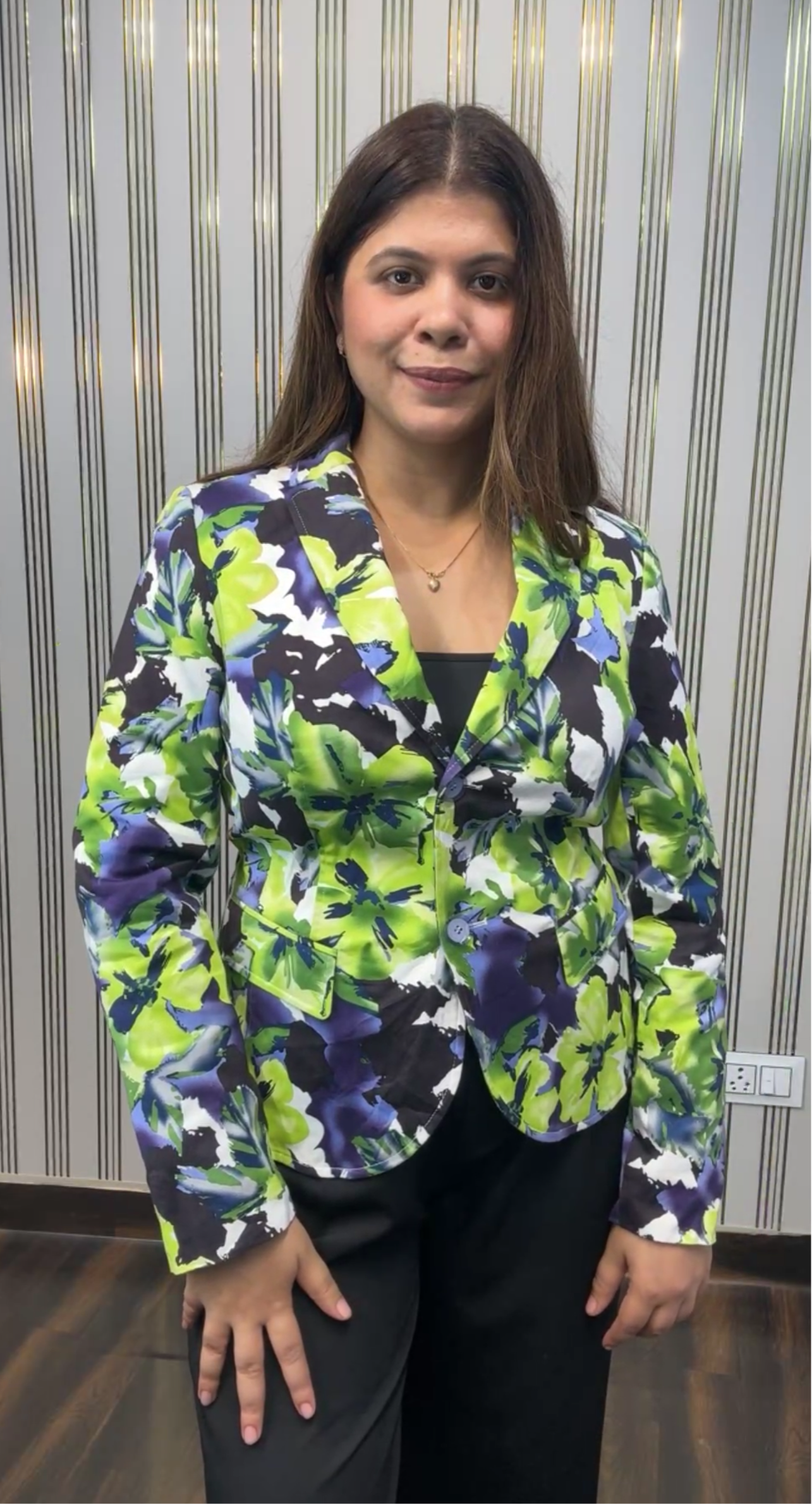 Printed Blazer