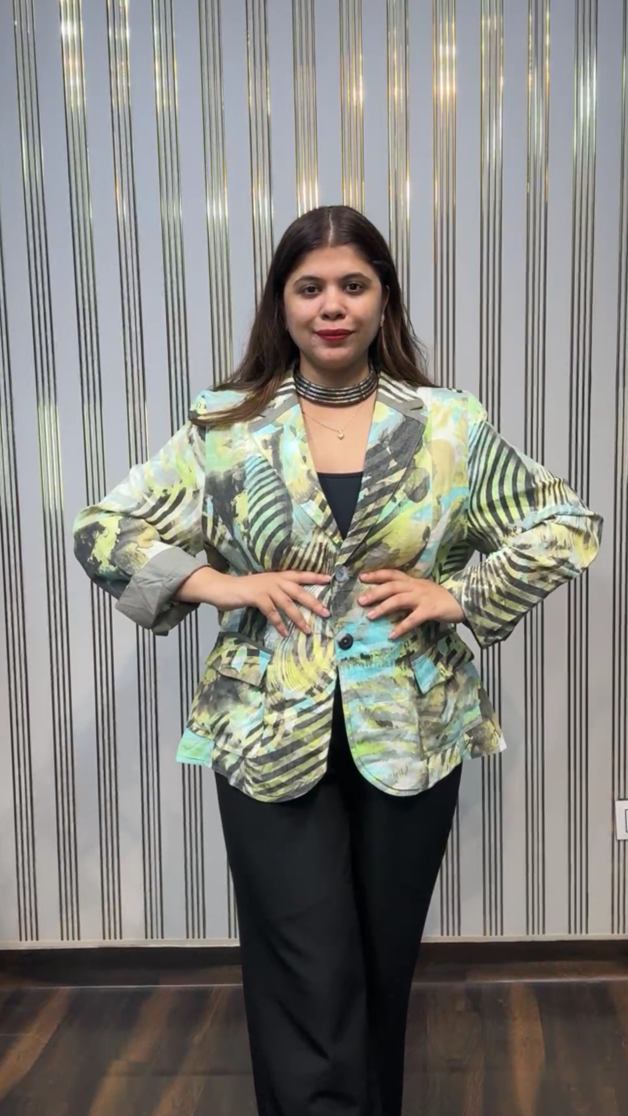 Printed Blazer