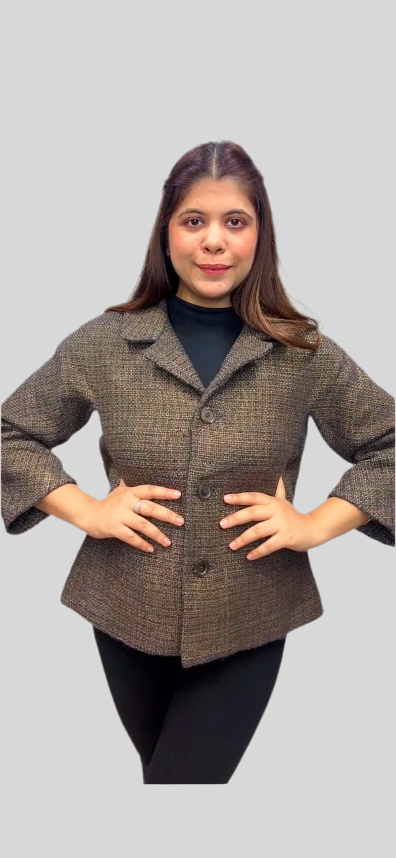 Winter Tweed Party Wear Blazer