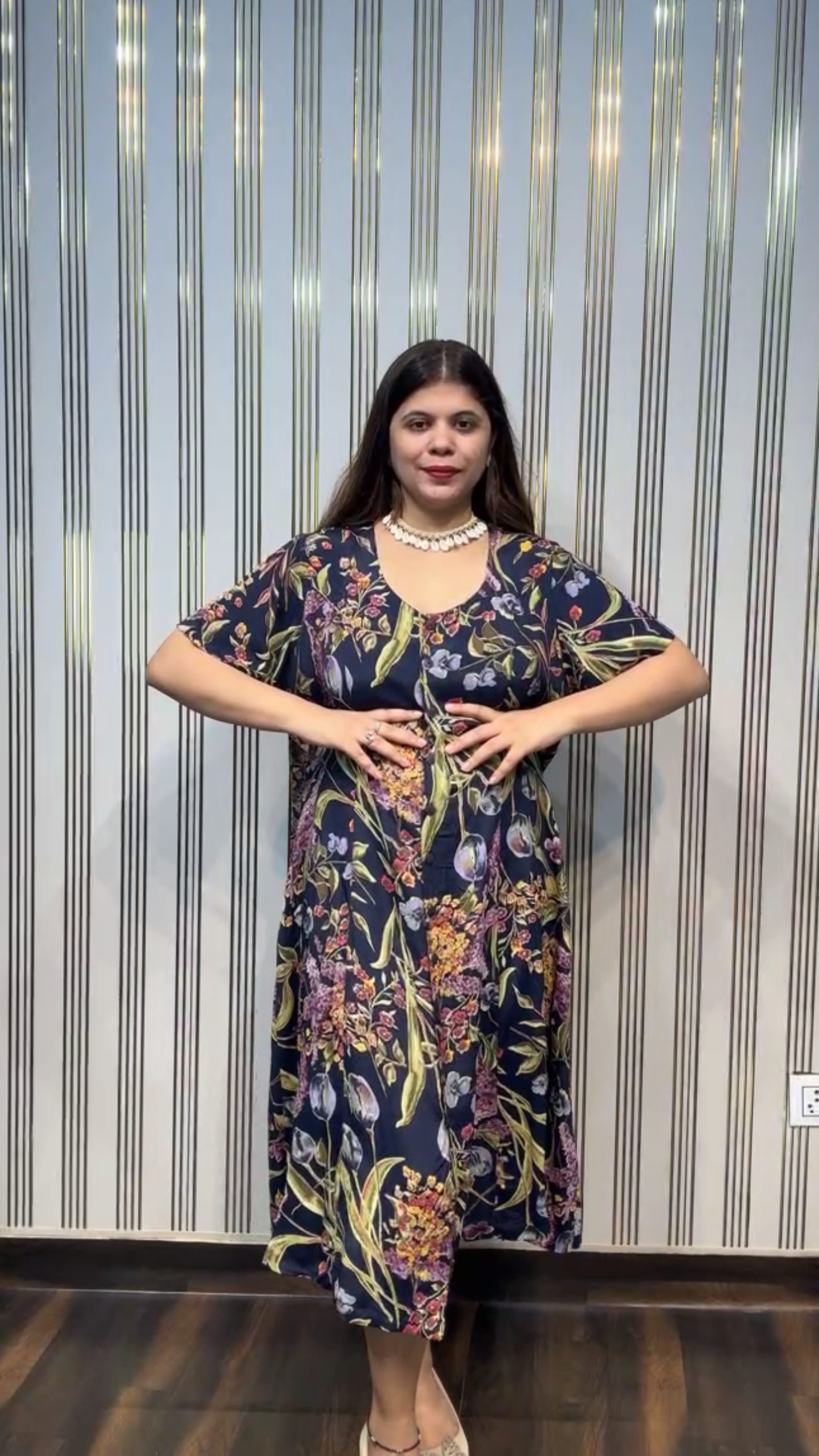 Printed Chiffon Dress