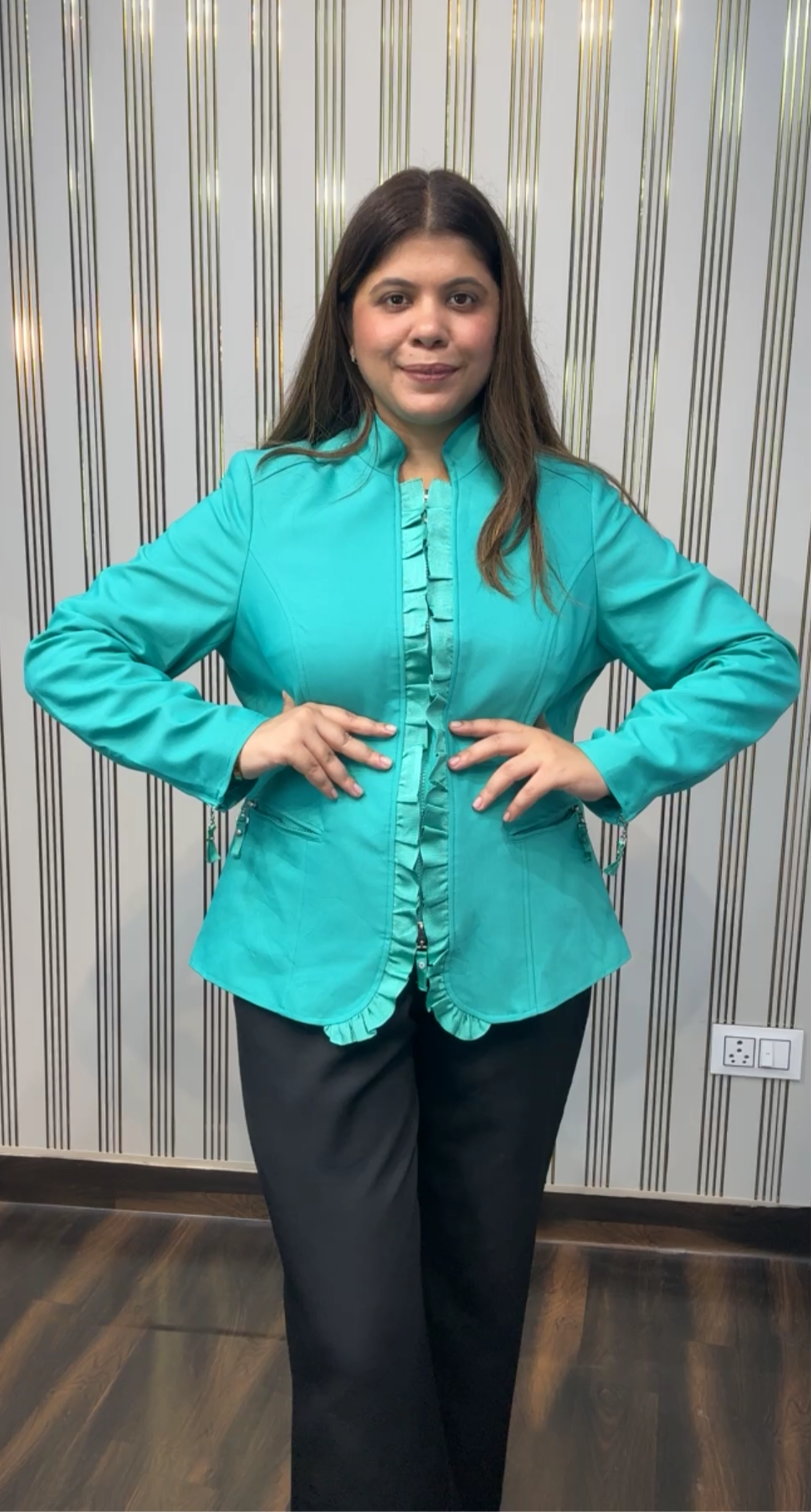 Zipper Summer Blazer Jacket