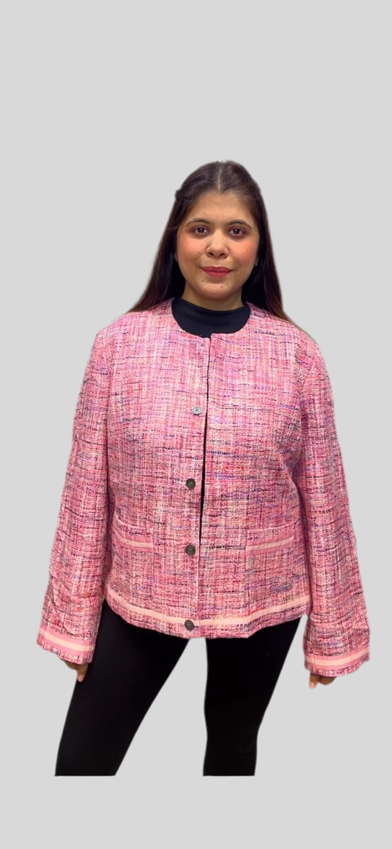 Winter Tweed Pink Blazer