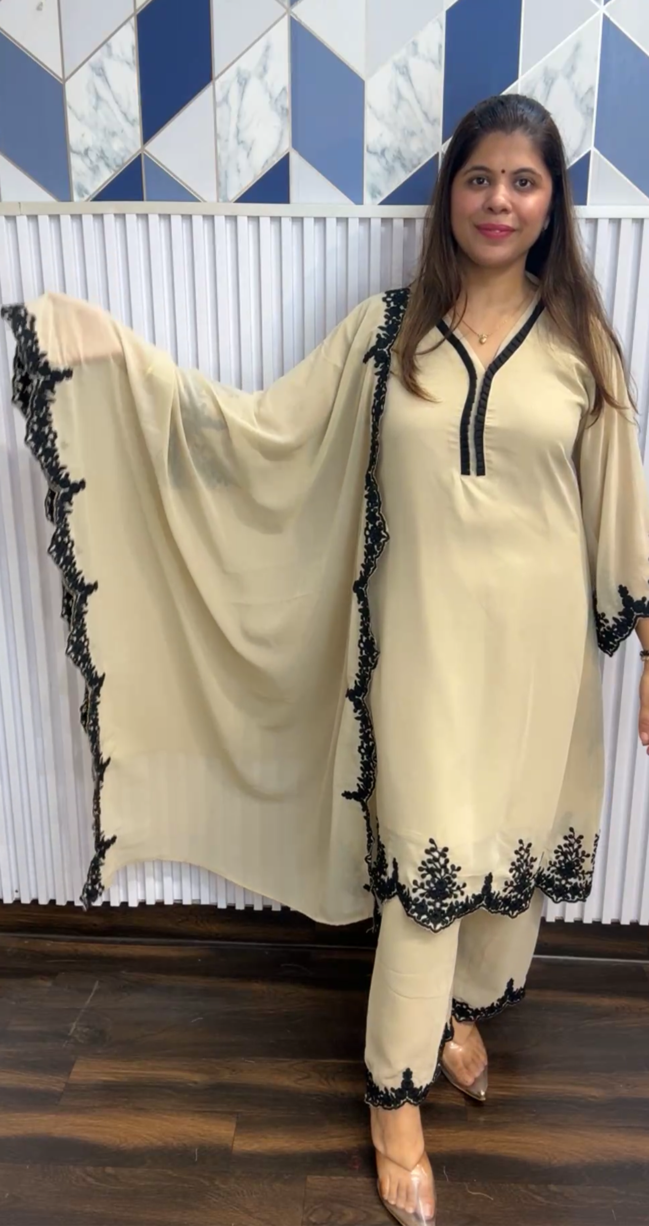 Mustard Pakistani ALINE Suit